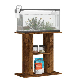 Support pour aquarium chêne fumé 60x30x60 cm bois d'ingénierie