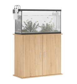 Support pour aquarium chêne sonoma 81x36x73cm bois d'ingénierie