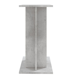 Support pour aquarium gris béton 60x30x60 cm bois d'ingénierie