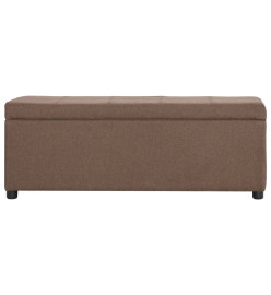 Banc avec compartiment de rangement 116 cm Marron Polyester