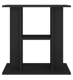 Support pour aquarium noir 60x30x60 cm bois d'ingénierie