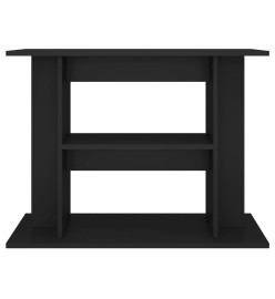 Support pour aquarium noir 80x35x60 cm bois d'ingénierie