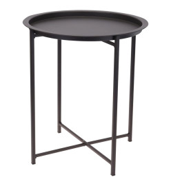 ProGarden Table ronde 46,2x52,5 cm Gris foncé mat