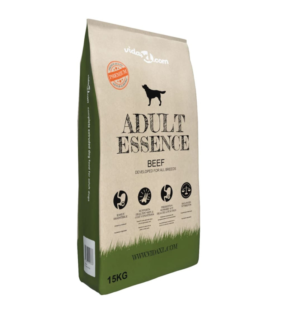 Nourriture sèche pour chiens Adult Essence Beef 15 kg