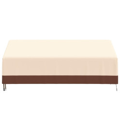 Housses de banc 3 places 2 pcs 204x86x48/73cm tissu oxford 600D