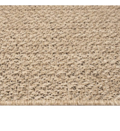 Tapis 140x200 cm aspect jute intérieur et extérieur