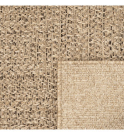 Tapis 140x200 cm aspect jute intérieur et extérieur