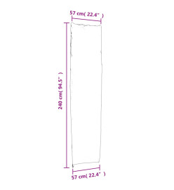 Housses de parapluie de jardin 2 pcs 240x57/57 cm 420D