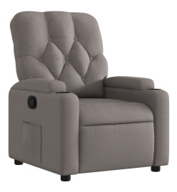 Fauteuil inclinable Taupe Tissu