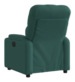 Fauteuil inclinable Vert foncé Tissu