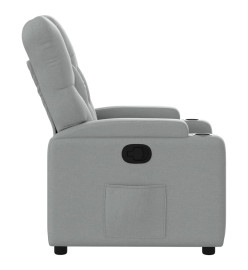 Fauteuil inclinable Gris clair Tissu