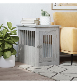 Meuble de cage pour chiens sonoma gris 45x62x59 cm