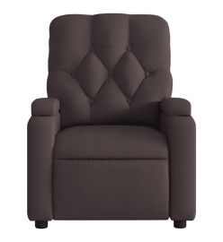 Fauteuil inclinable Marron foncé Tissu