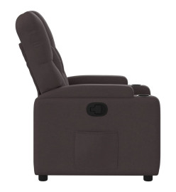 Fauteuil inclinable Marron foncé Tissu