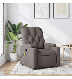 Fauteuil de massage inclinable Taupe Tissu