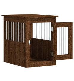 Meuble de cage pour chiens chêne marron 45x62x59 cm