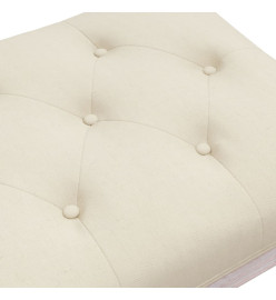 Banc beige 80x40x49 cm lin