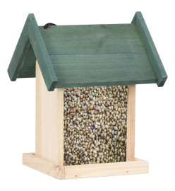 Mangeoires à oiseaux 4 pcs Bois de sapin