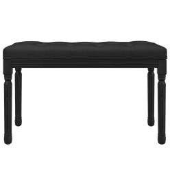 Banc Noir 80x40x49 cm Velours