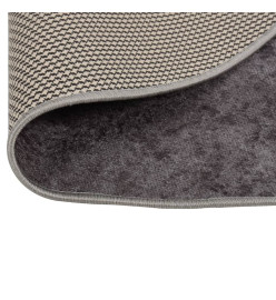 Tapis lavable gris Ø 200 cm antidérapant