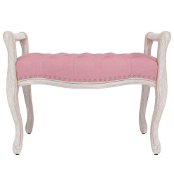 Banc Rose 80x45x60 cm Velours