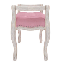 Banc Rose 80x45x60 cm Velours