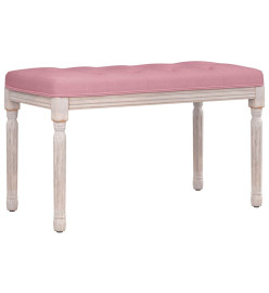 Banc Rose 80x40x49 cm Velours