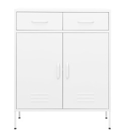 Armoire de rangement Blanc 80x35x101,5 cm Acier