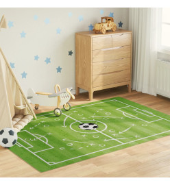 Tapis enfant 160x230cm terrain de football antidérapant lavable