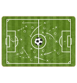 Tapis enfant 160x230cm terrain de football antidérapant lavable