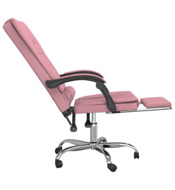 Fauteuil de massage inclinable de bureau Rose Velours