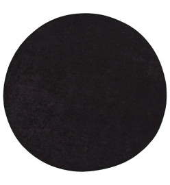 Tapis lavable anthracite Ø 200 cm antidérapant