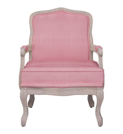 Fauteuil rose 64x64x90 cm velours