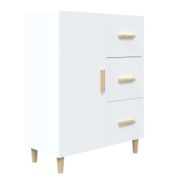 Buffet blanc 69,5x34x90 cm bois d'ingénierie
