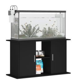 Support pour aquarium noir 101x41x58 cm bois d'ingénierie