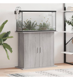 Support pour aquarium sonoma gris 81x36x73 cm bois d'ingénierie