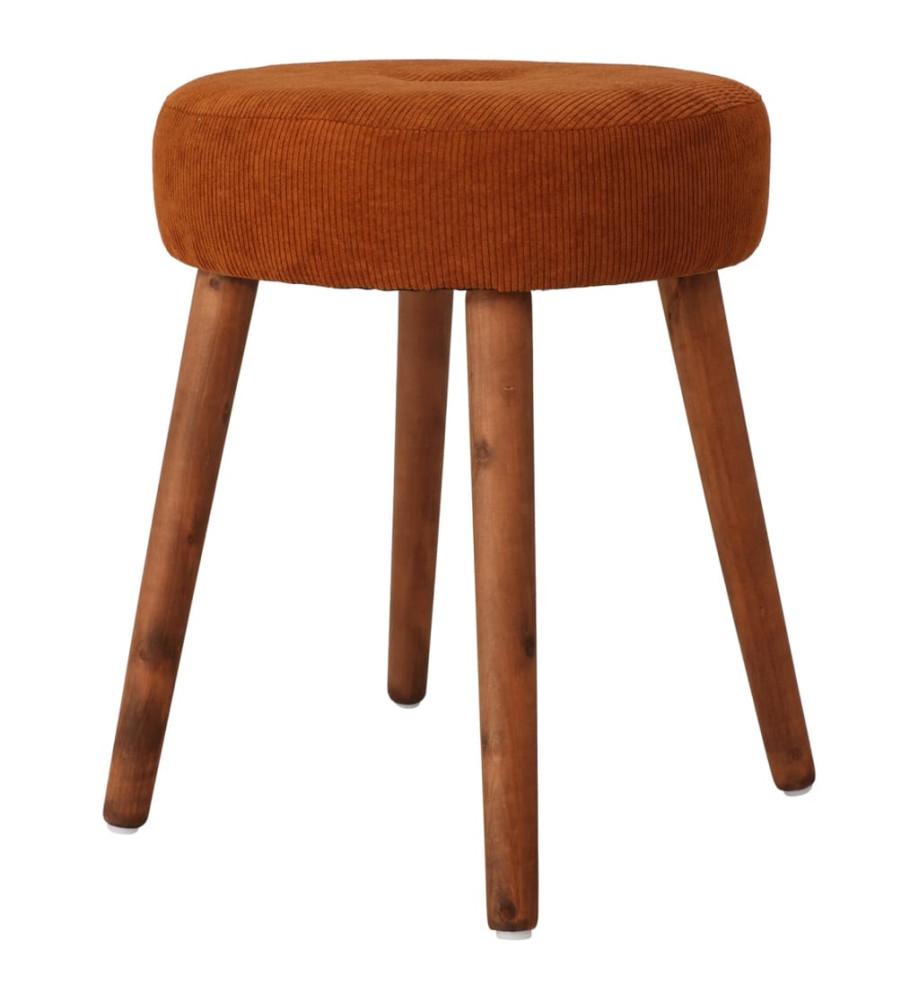 Home&Styling Tabouret Ø35x45 cm marron rouille