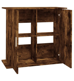 Support pour aquarium chêne fumé 81x36x73 cm bois d'ingénierie