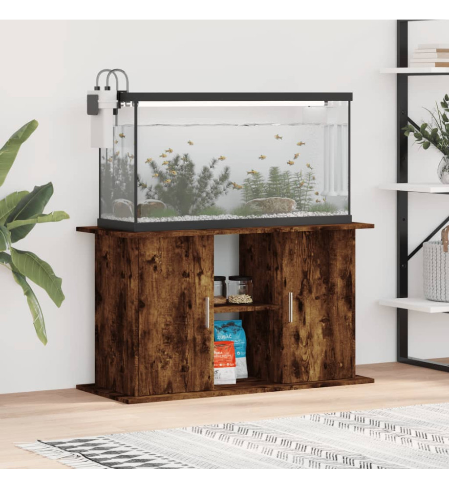 Support pour aquarium chêne fumé 101x41x58 cm bois d'ingénierie