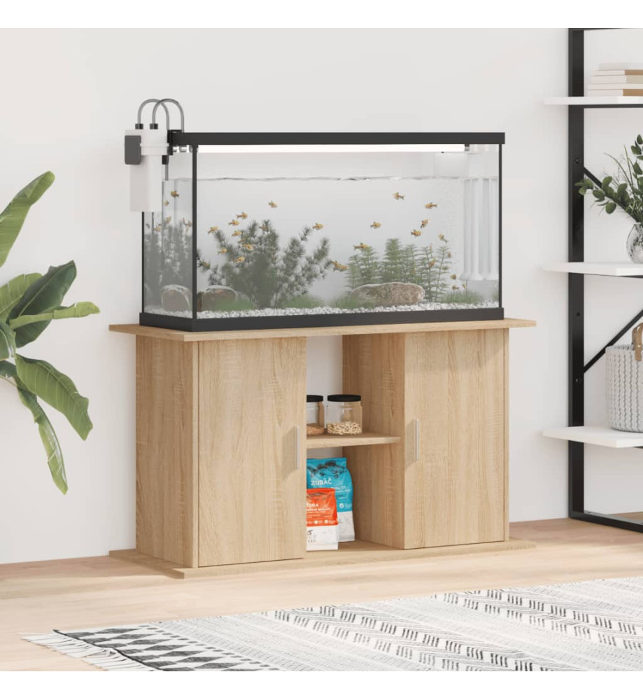 Support d'aquarium chêne sonoma 101x41x58 cm bois d'ingénierie