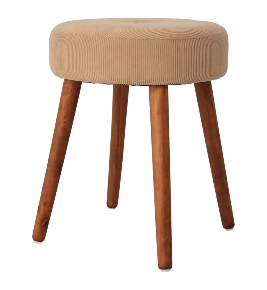 Home&Styling Tabouret Ø35x45 cm beige