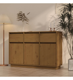 Buffet Marron miel 110x34x75 cm Bois massif de pin