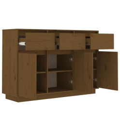 Buffet Marron miel 110x34x75 cm Bois massif de pin