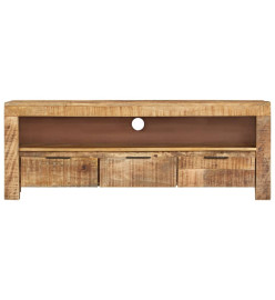 Meuble TV 110x30x40 cm Bois de manguier brut