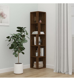 Armoire d'angle Chêne marron 33x33x164,5 cm Bois d'ingénierie
