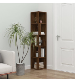 Armoire d'angle Chêne marron 33x33x164,5 cm Bois d'ingénierie