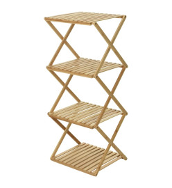 Home&Styling Étagère pliable 4 niveaux bambou