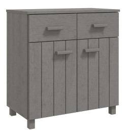 Buffet HAMAR Gris clair 79x40x80 cm Bois massif de pin
