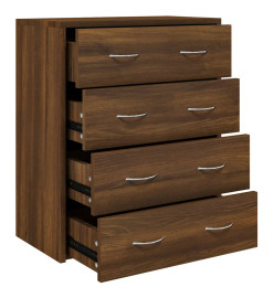 Buffet avec 4 tiroirs 60x30,5x71 cm Chêne marron