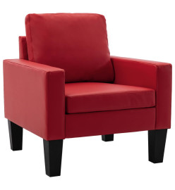 Fauteuil Rouge Similicuir